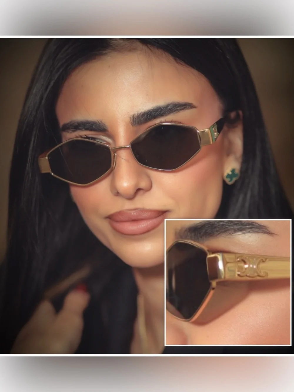 Celine TRIOMPHE Geometric Sunglasses